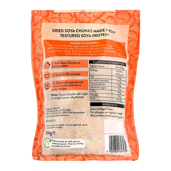 Holland & Barrett Soy Protein Chunks 250g